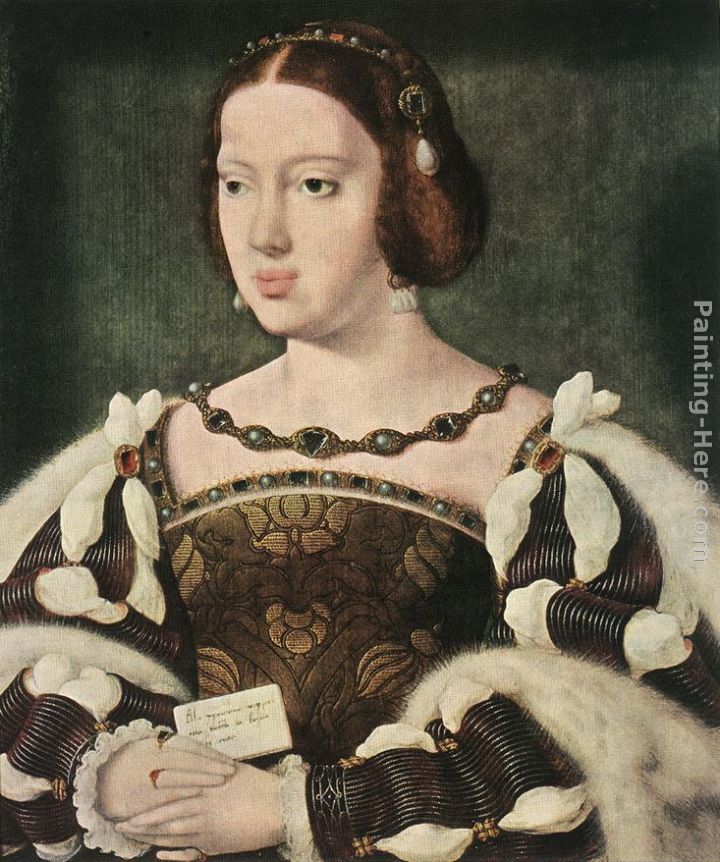 Portrait of Eleonora, Queen of France painting - Joos van Cleve Portrait of Eleonora, Queen of France art painting